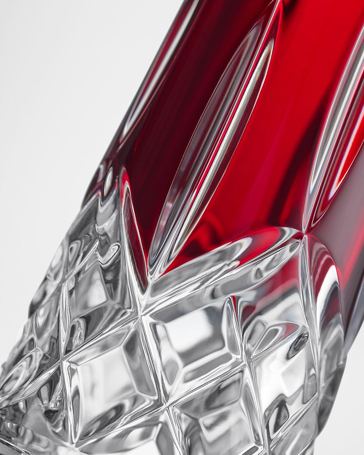 Waterford Crystal Lismore Red Bud Vase, 7"