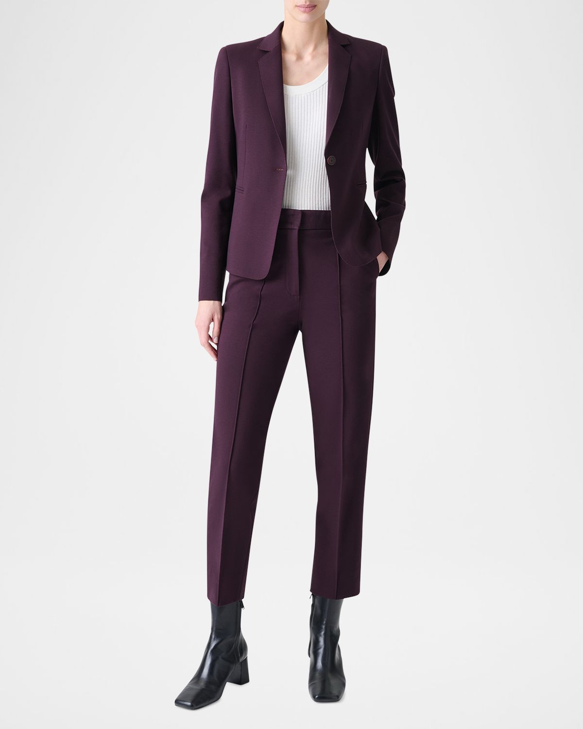Akris punto Single-Button Viscose Jersey Jacket