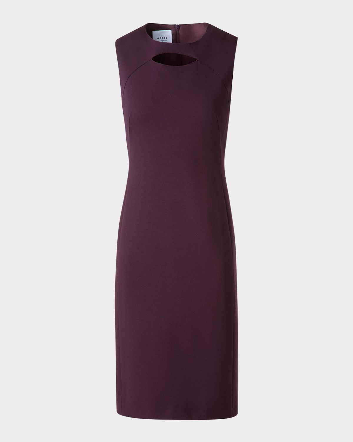 Akris punto Sleeveless Cut-Out Jersey Dress