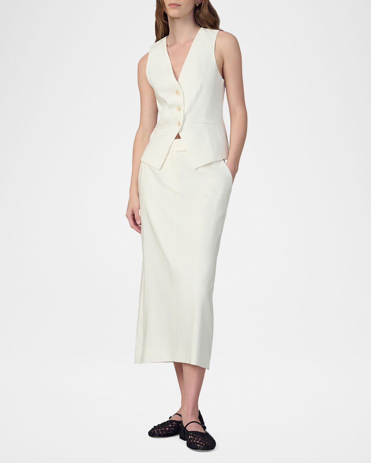 Joe 's Jeans The Maeve Tailored Midi Skirt