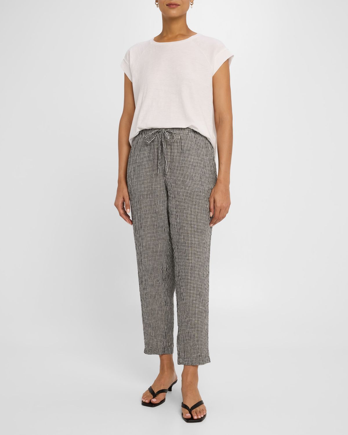 Eileen Fisher Raglan-Sleeve Organic Cotton Jersey Top