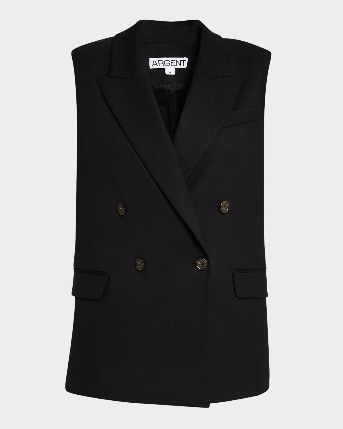ARGENT Bowery Double-Breasted Seasonless Wool Vest