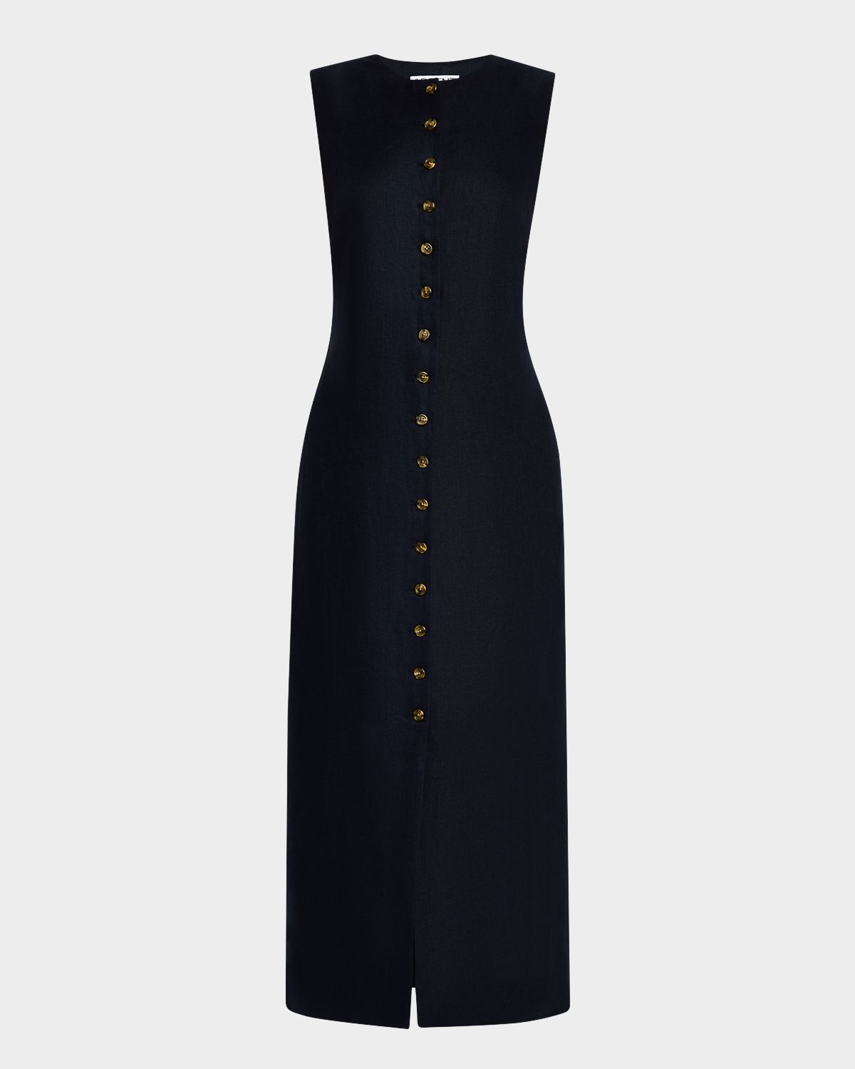 ARGENT Sleeveless Button-Down Linen Midi Dress | Thumbnail 6 ARGENT Sleeveless Button-Down Linen Midi Dress | Thumbnail 6