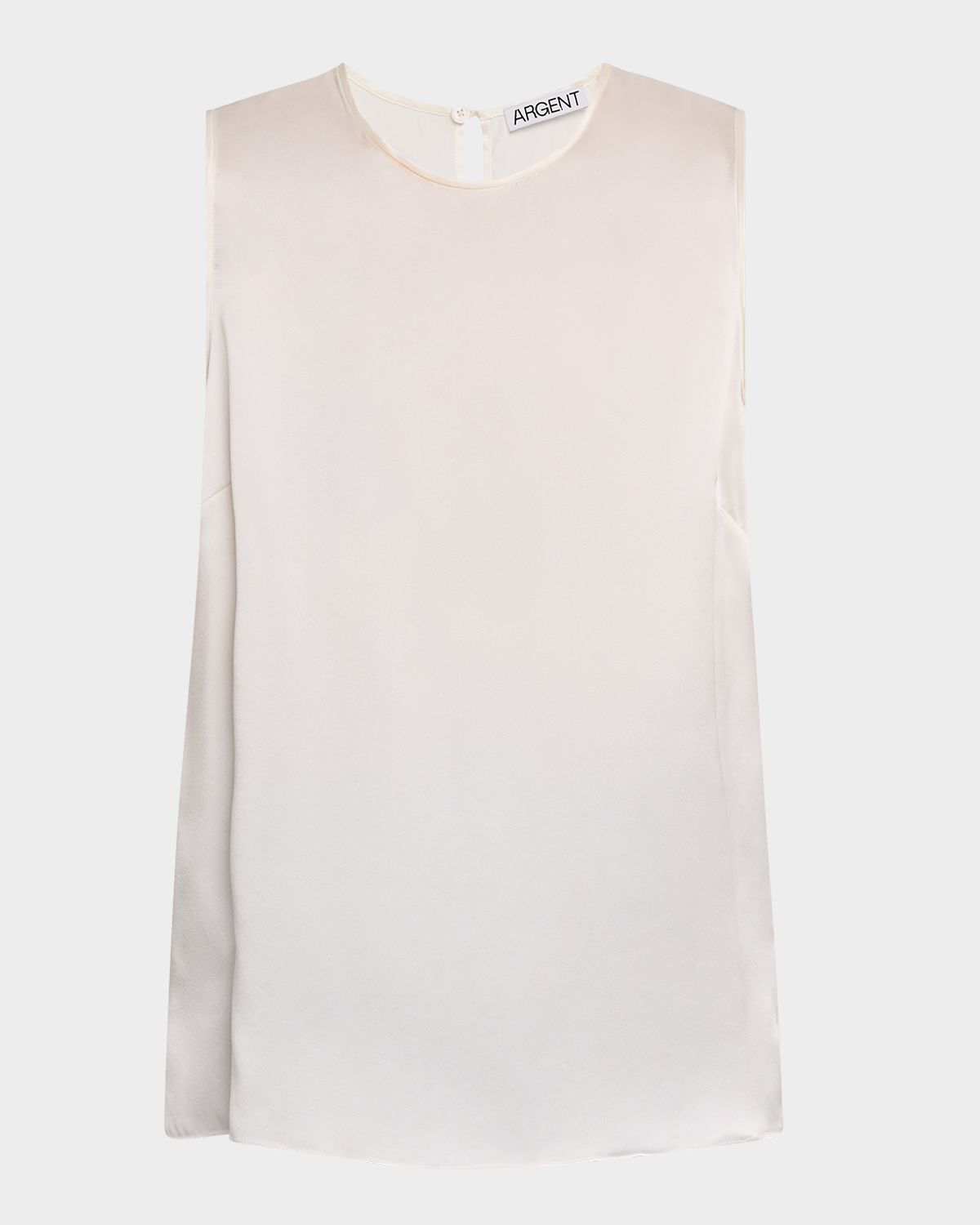 ARGENT Sleeveless Silk Charmeuse Tank