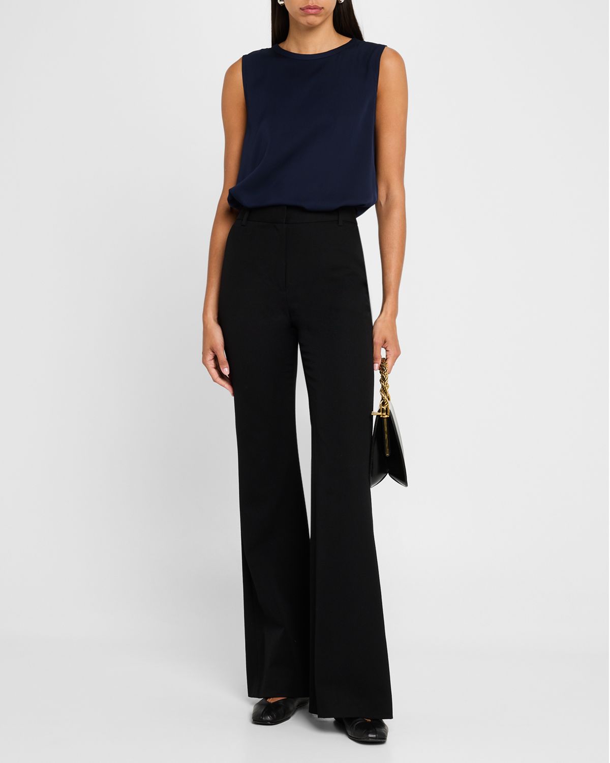 Kobi Halperin Aura Sleeveless Silk-Blend Blouse