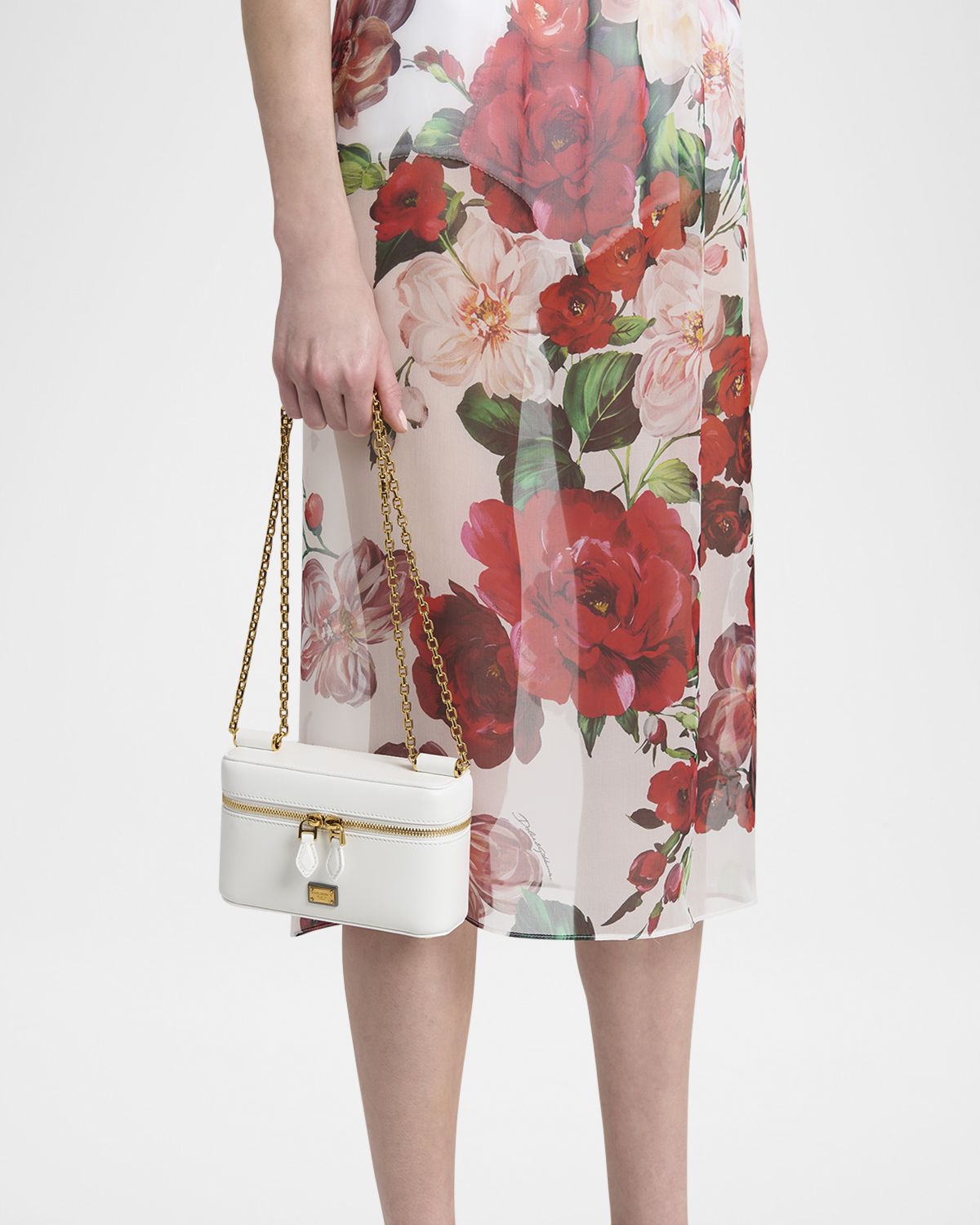 Dolce & Gabbana Sicily Calfskin Vanity Crossbody Bag