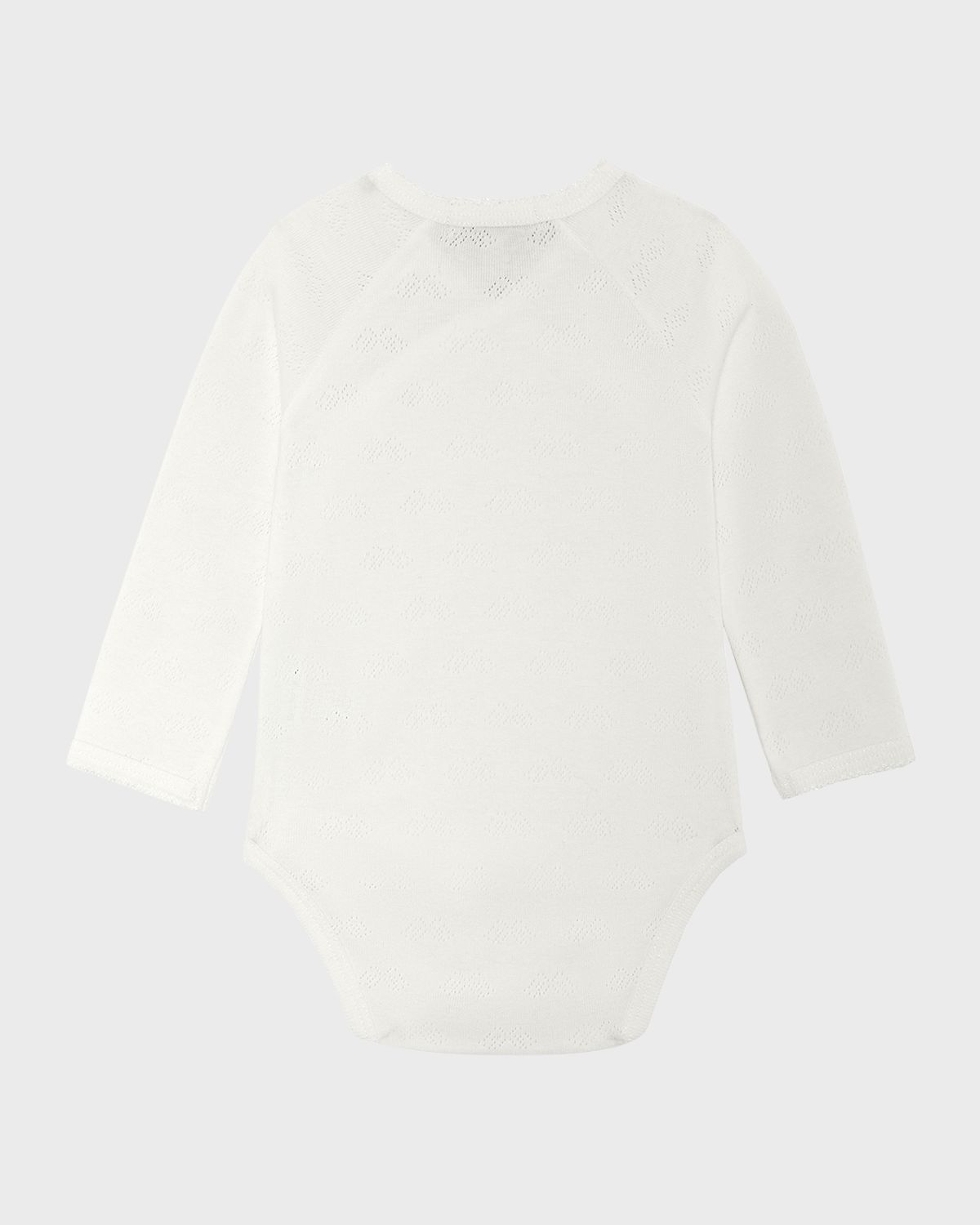 Marie Chantal Kid 's Pointelle Angel Wings Bodysuit, Size Newborn-18M