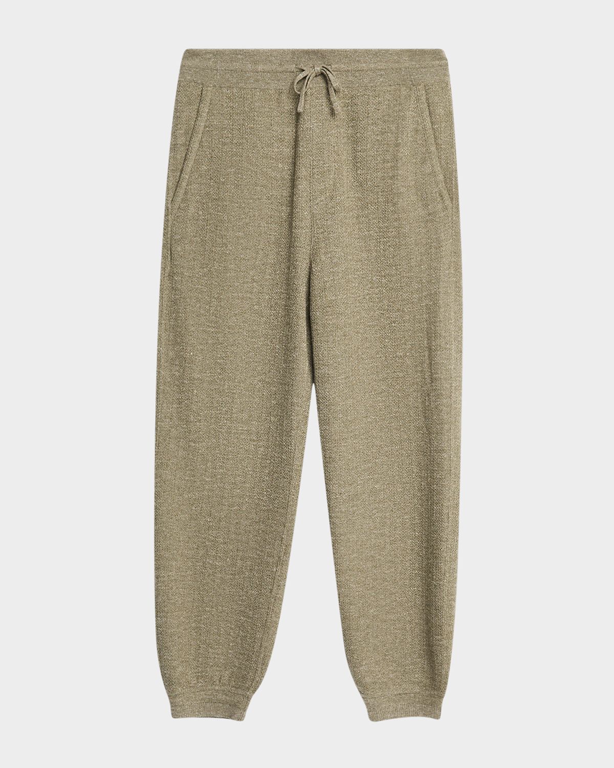 Loro Piana Men 's Cellina Mouline Relaxed-Fit Drawstring Pants