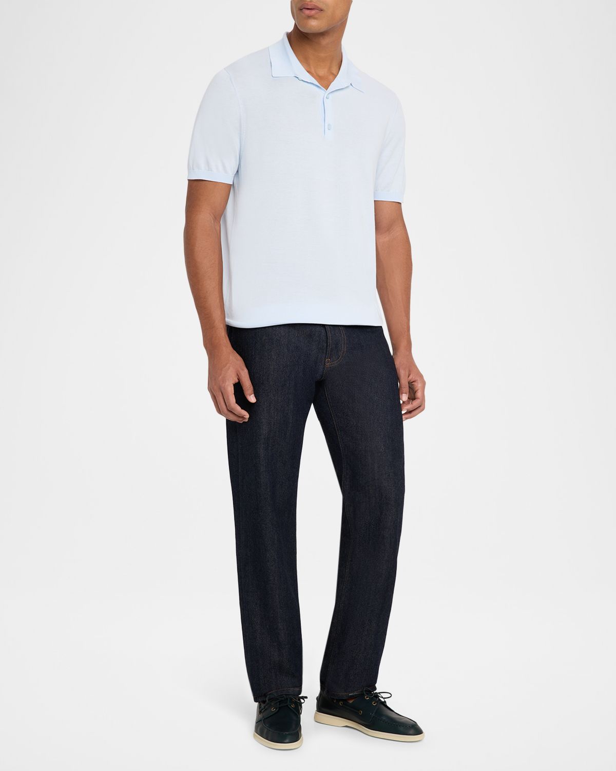 Loro Piana Men 's Island Cotton Polo Shirt