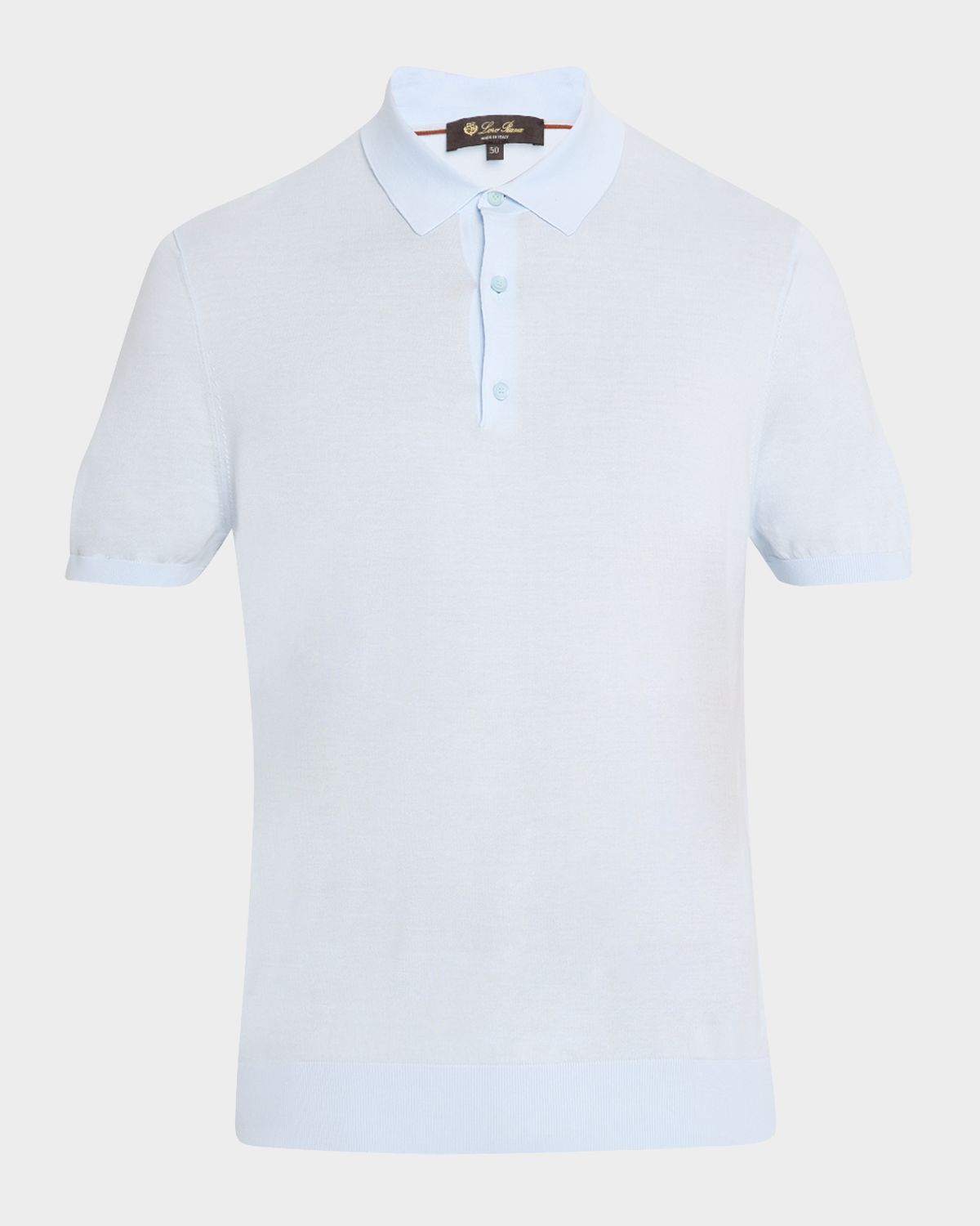 Loro Piana Men 's Island Cotton Polo Shirt