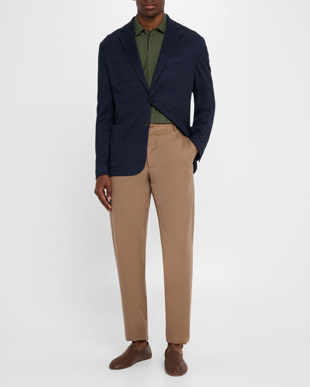 Loro Piana Men 's Linen and Wool Pique Single-Breasted Sport Coat