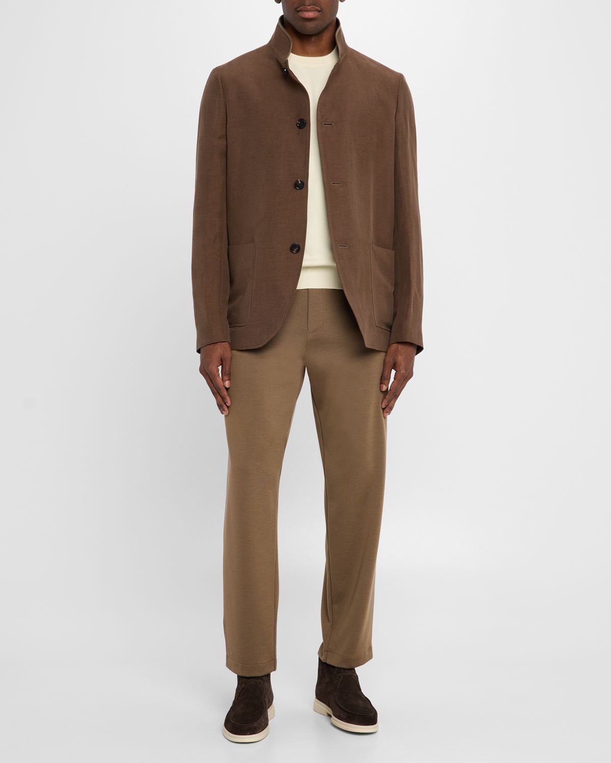 Loro Piana Men 's Spagna Linen and Silk Single-Breasted Jacket