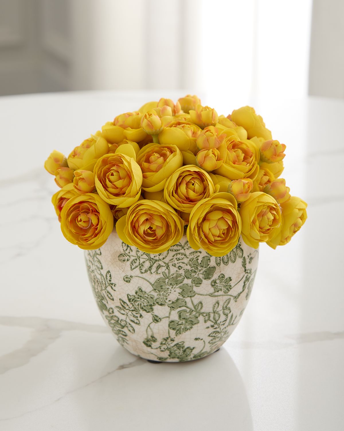 T & C Floral Company Baby Ranunculus 8" Faux Floral Arrangement in Ceramic Pot | Thumbnail 3 T & C Floral Company Baby Ranunculus 8" Faux Floral Arrangement in Ceramic Pot | Thumbnail 3