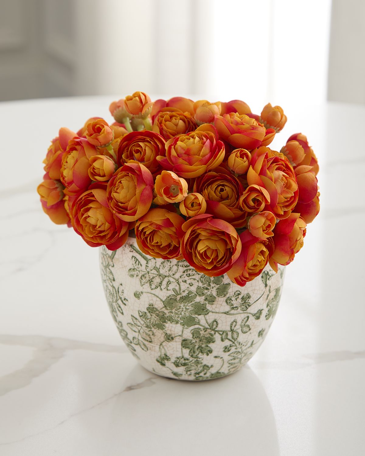T & C Floral Company Baby Ranunculus 8" Faux Floral Arrangement in Ceramic Pot | Thumbnail 3 T & C Floral Company Baby Ranunculus 8" Faux Floral Arrangement in Ceramic Pot | Thumbnail 3
