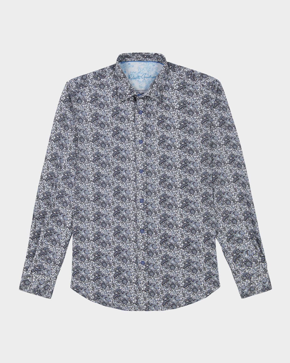 Robert Graham Men 's Fitzgerald Micro-Paisley Woven Sport Shirt