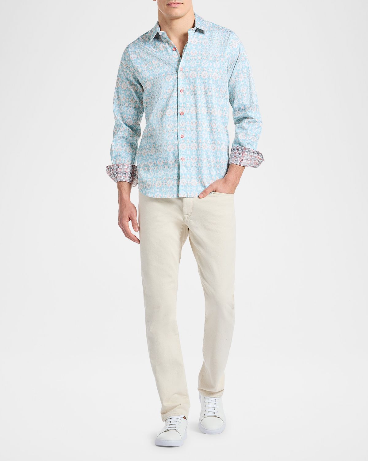 Robert Graham Men 's Mariage Cotton-Stretch Sport Shirt