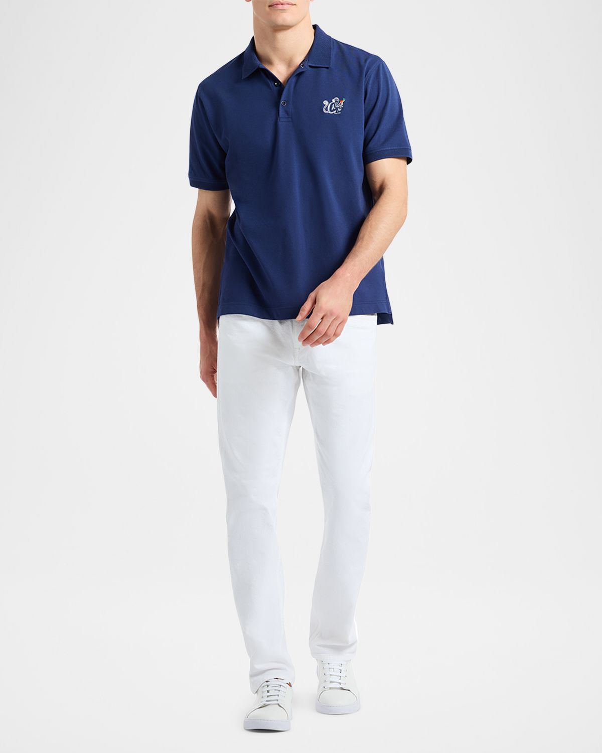 Robert Graham Men 's Monkey Business Knit Polo Shirt