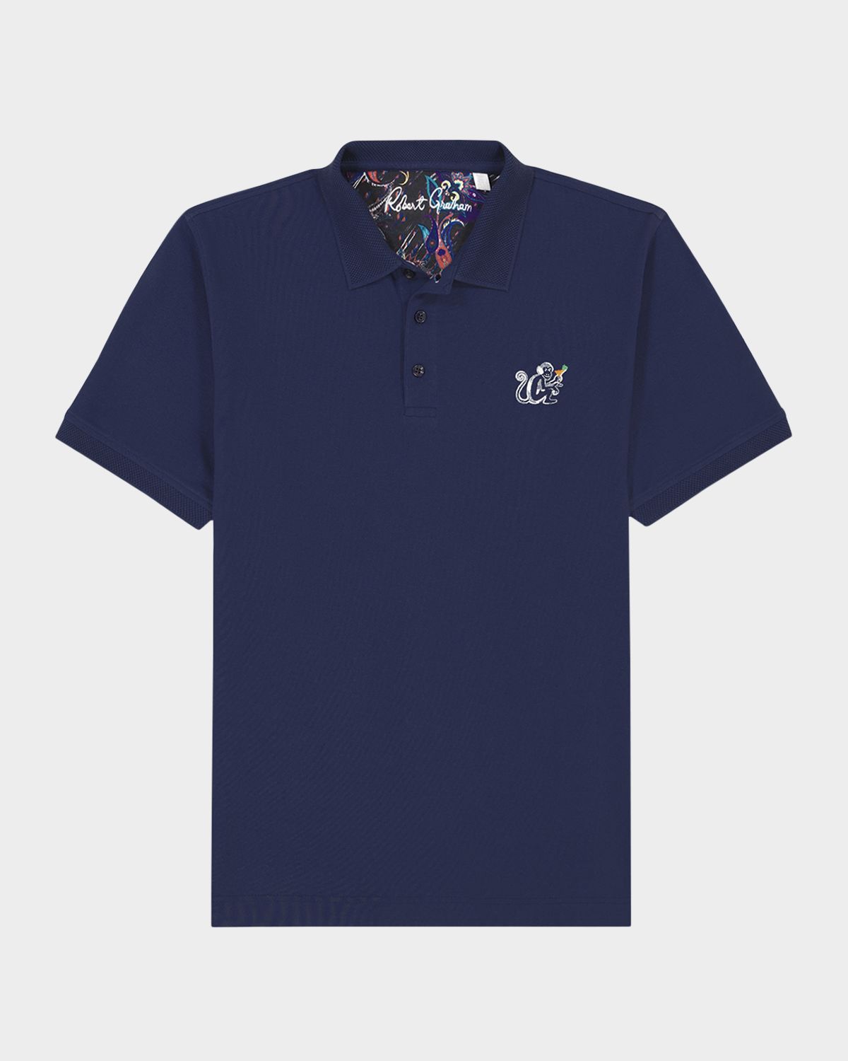 Robert Graham Men 's Monkey Business Knit Polo Shirt