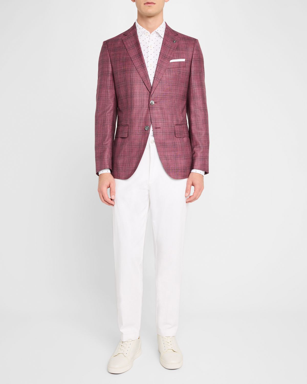 BOSS Men 's Kane Cotton-Stretch Trousers