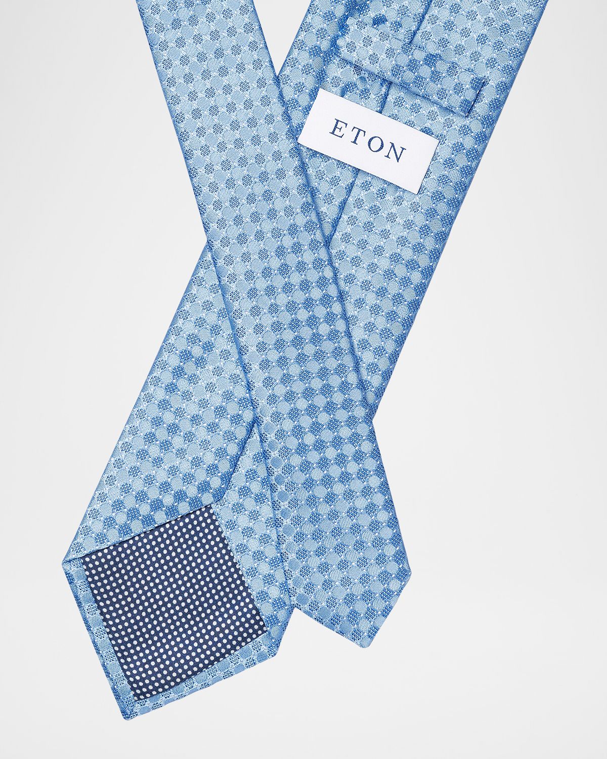 Eton Men 's Micro-Dot Silk Tie