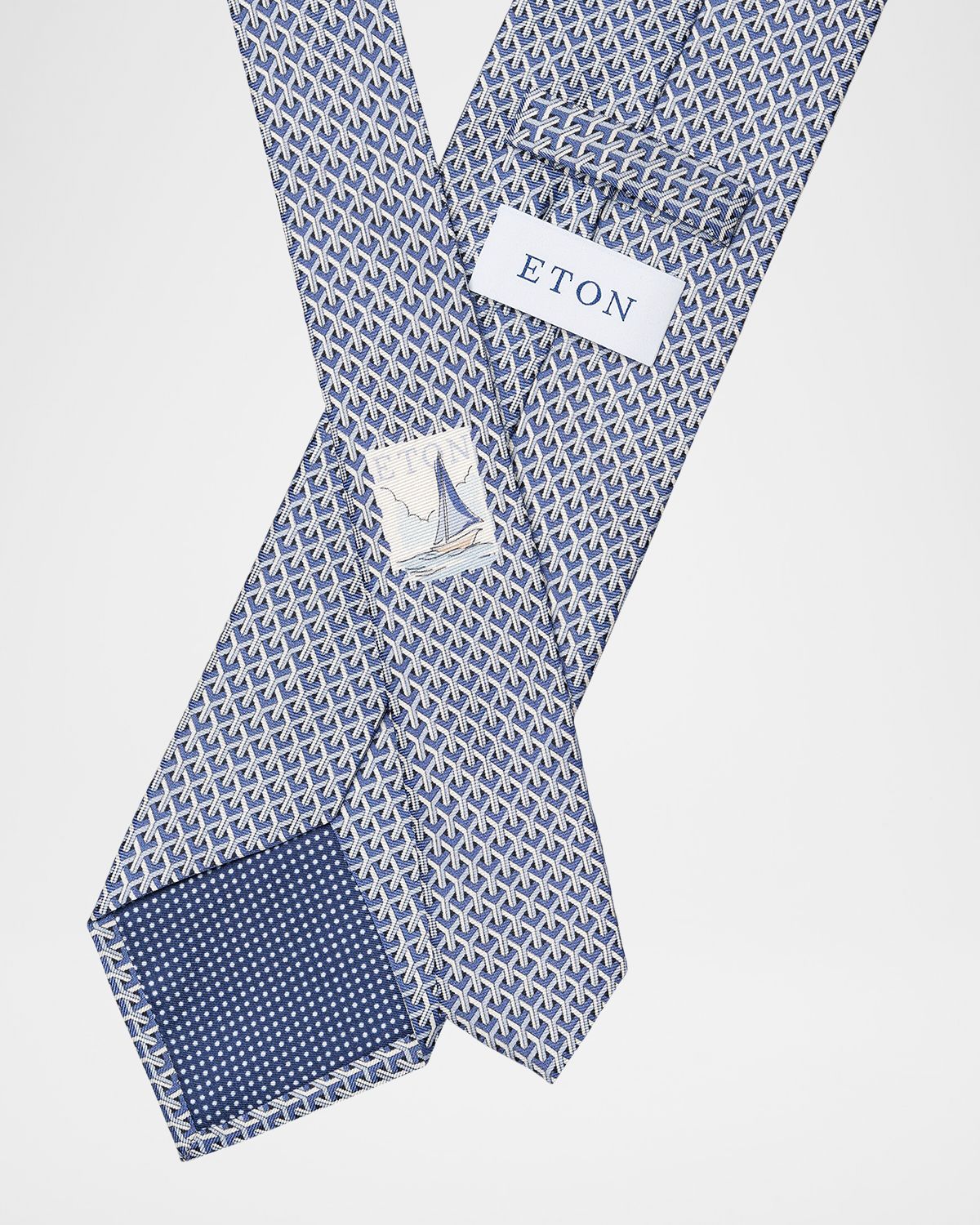 Eton Men 's Geometric Silk Tie