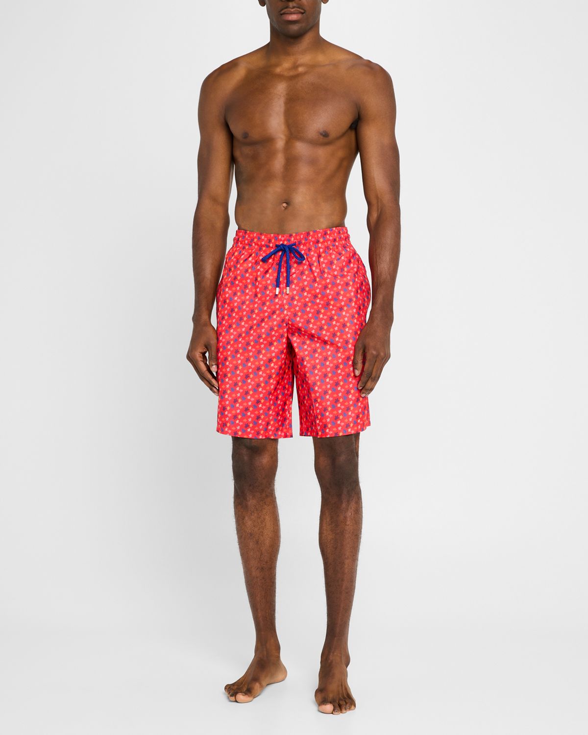 Vilebrequin Men 's Okohina Mini Turtle Swim Trunks