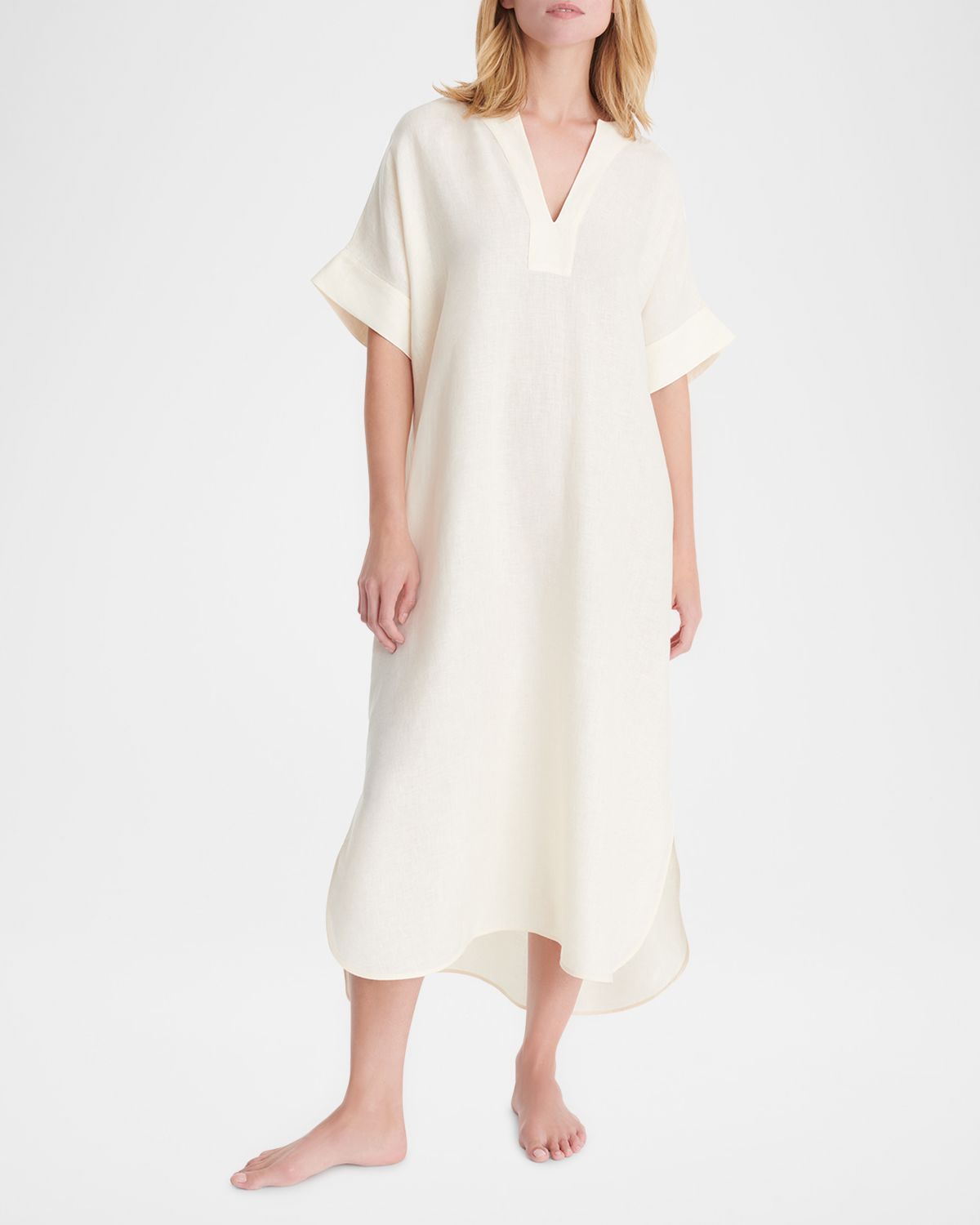 Eres Bibi Linen Kaftan Coverup