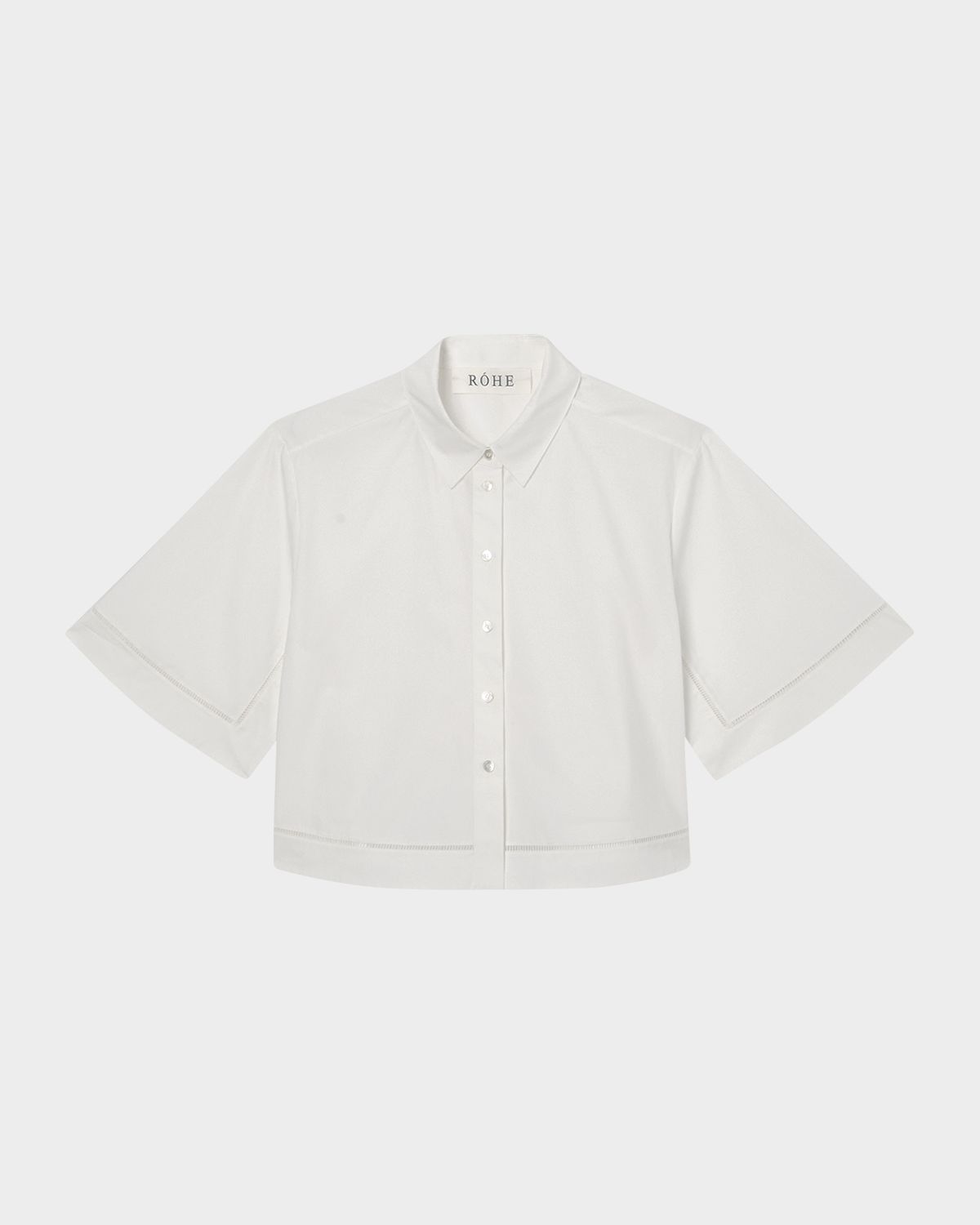 Rohe Ladder Embroidered Poplin Shirt