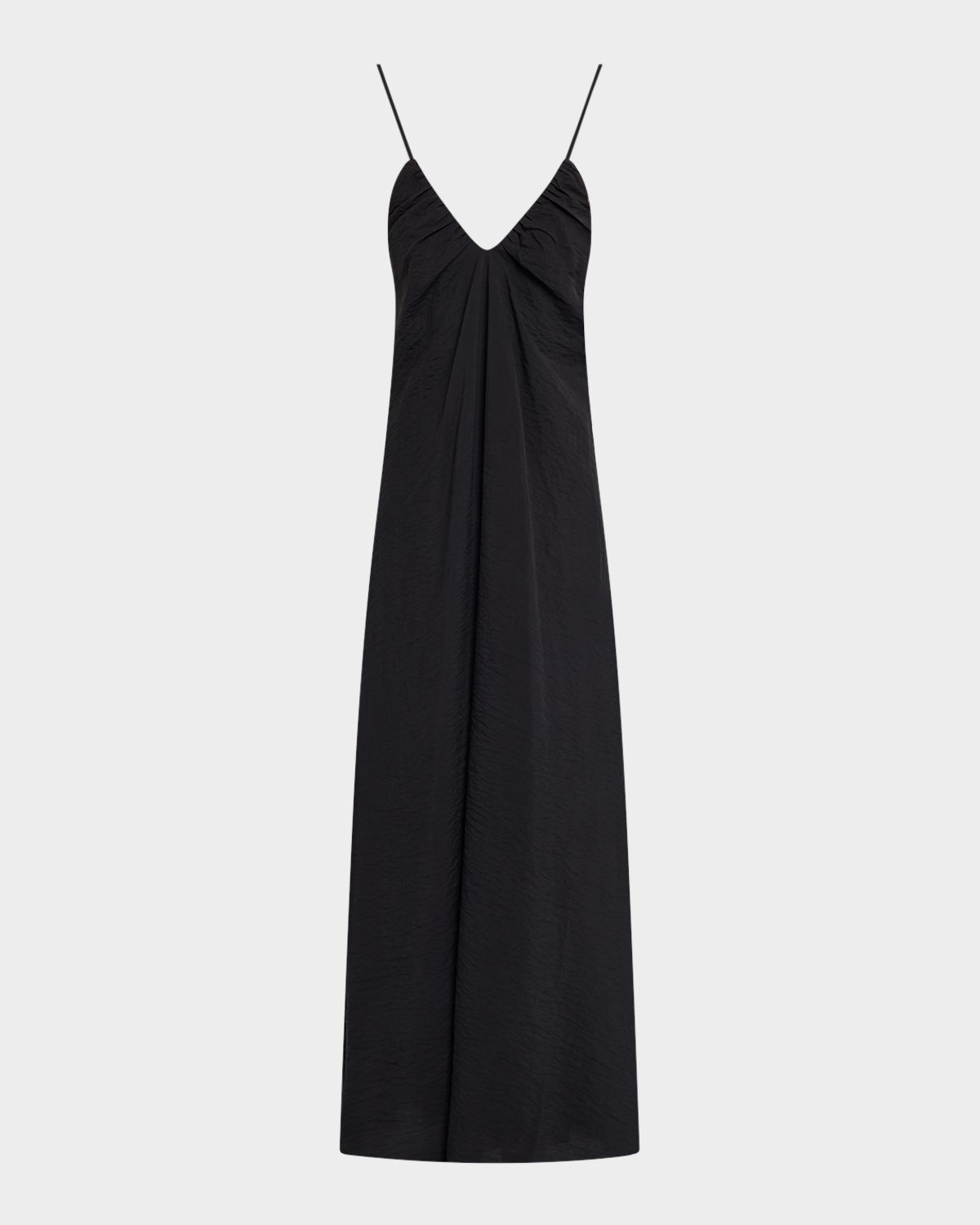 Les Coyotes De Paris Hammered Silk V-Neck Strappy Dress