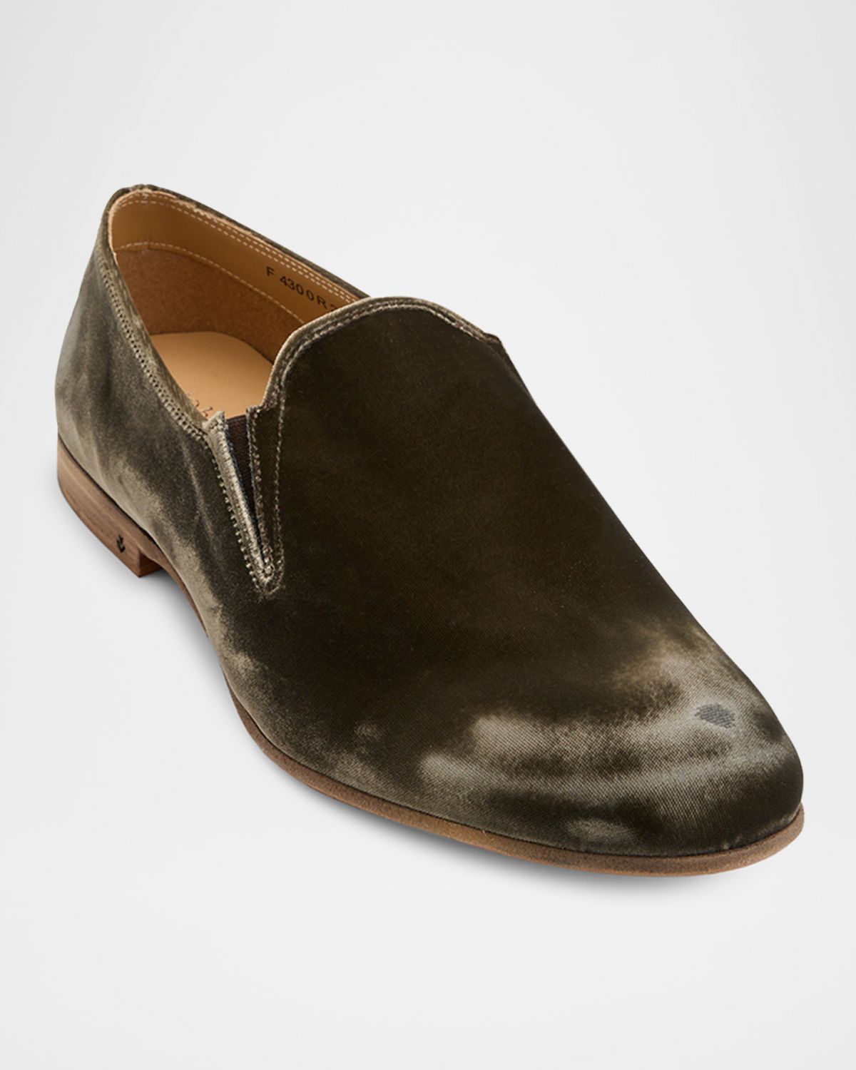 John Varvatos Men 's Venice Distressed Velvet Loafers