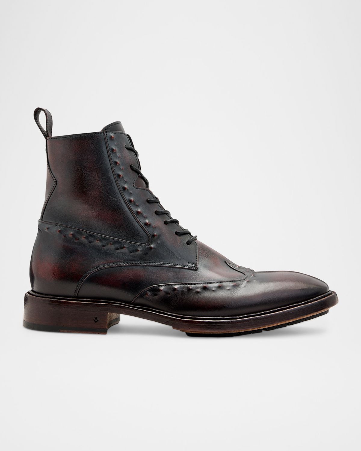 John Varvatos Men 's Fleetwood Ghost Stud Leather Boots