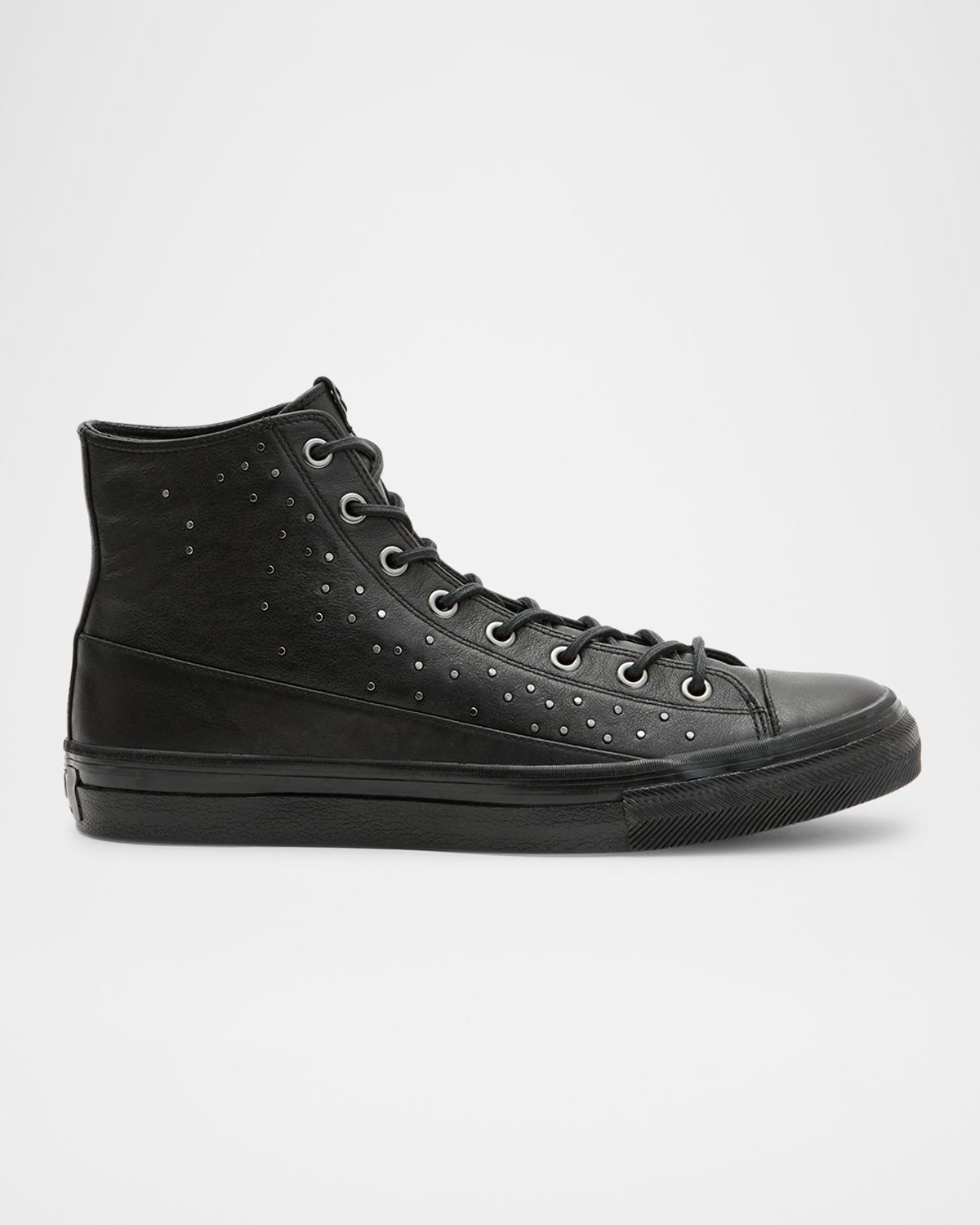John Varvatos Men 's Vulc Studded Leather Mid-Top Sneakers
