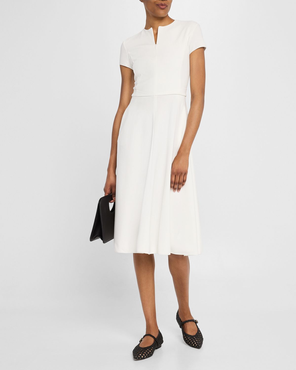 Emporio Armani A-Line Milano Jersey Dress