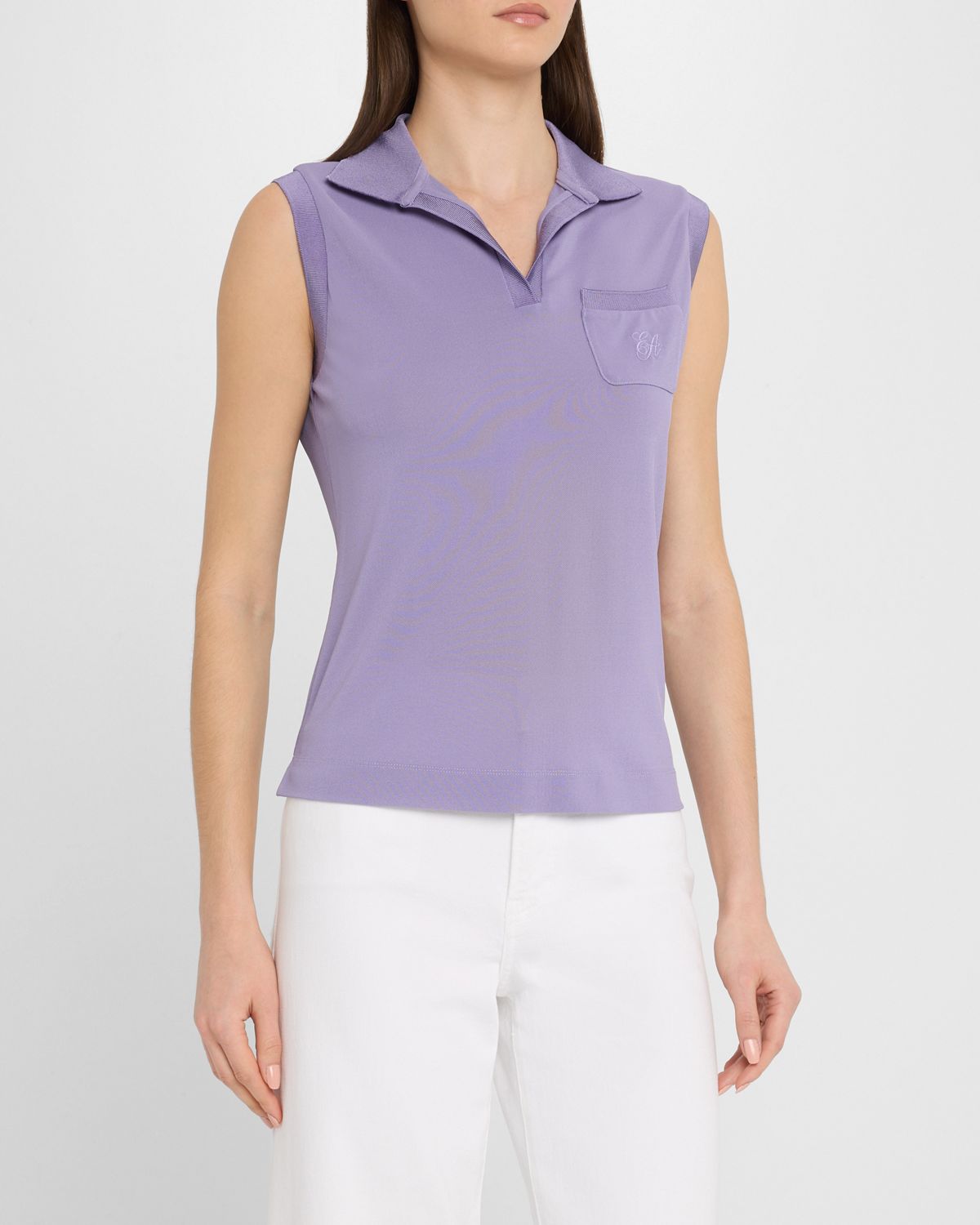 Emporio Armani Sleeveless Pique Polo