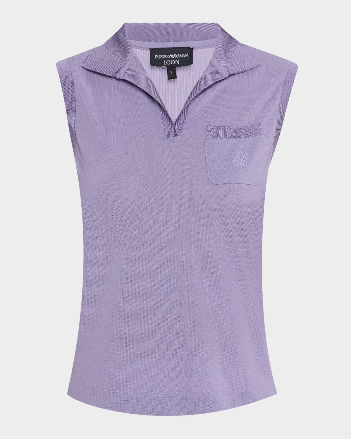 Emporio Armani Sleeveless Pique Polo
