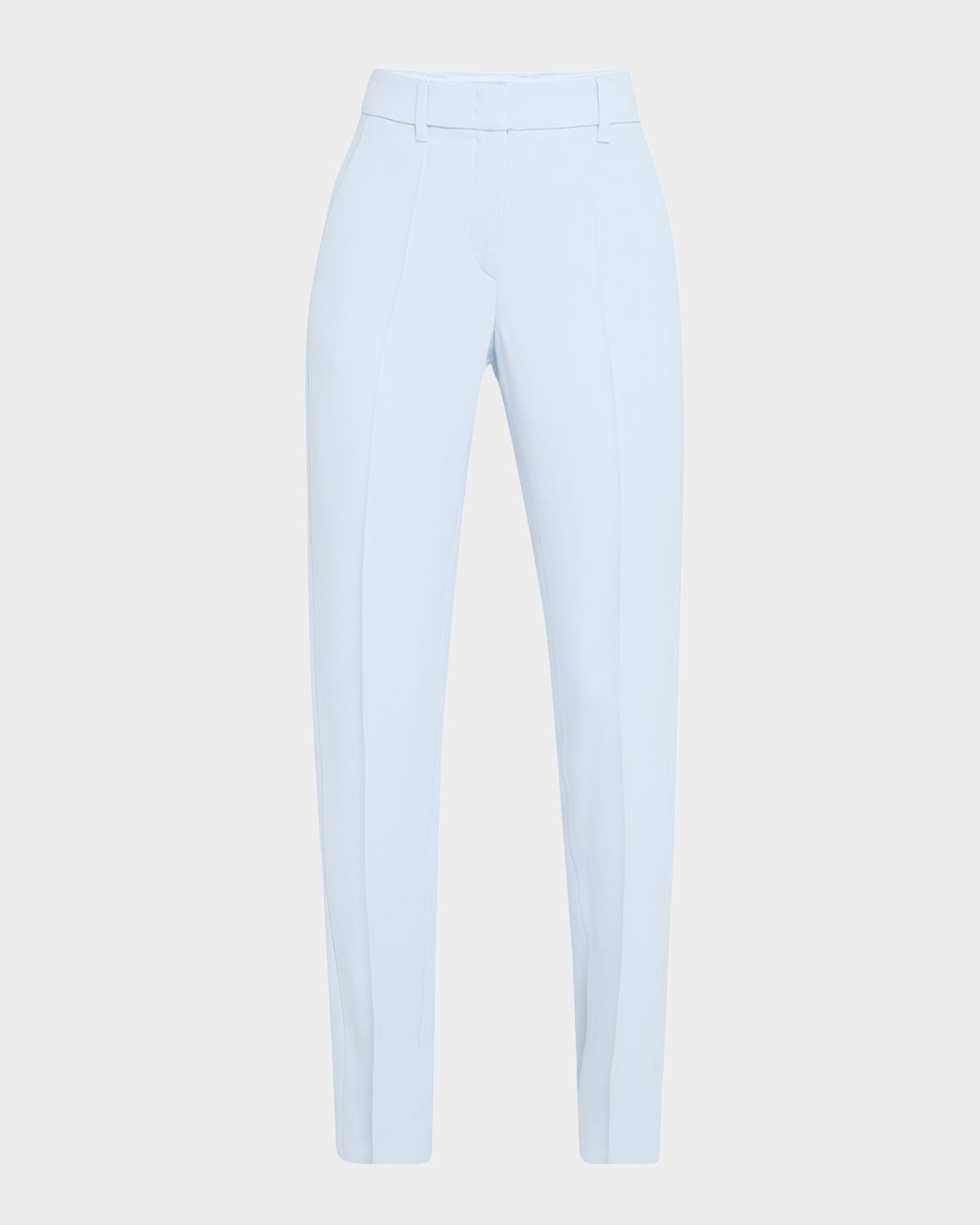 Emporio Armani Creased Straight-Leg Cady Crepe Trousers
