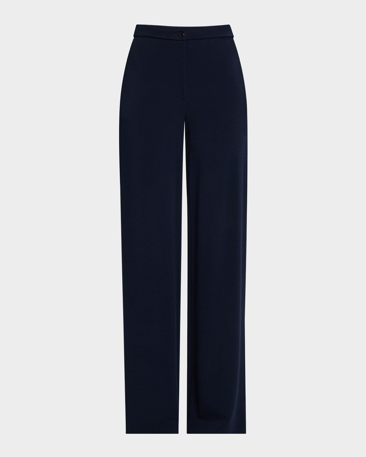 Emporio Armani Straight-Leg Pique Trousers