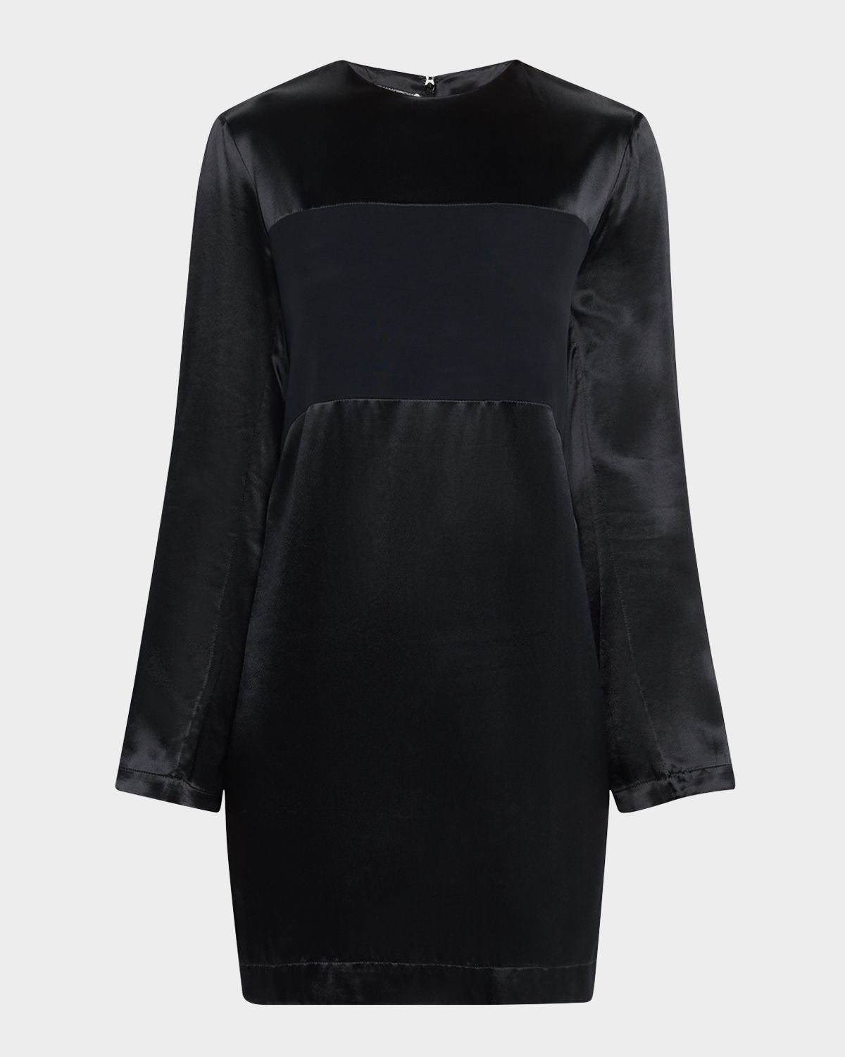 Emporio Armani Paneled Satin Mini Dress