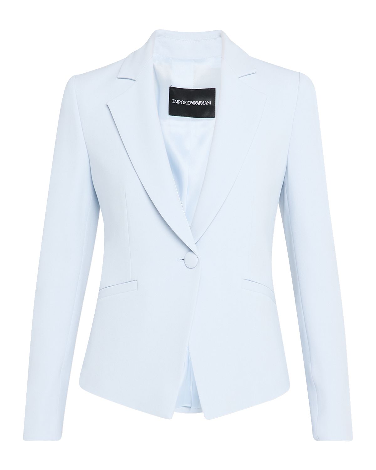 Emporio Armani Single-Button Cady Crepe Blazer | Thumbnail 4