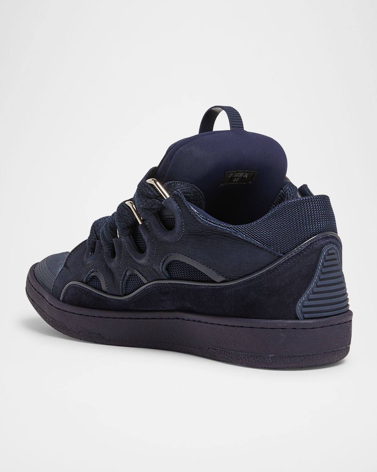 Lanvin Men 's Curb Napa Leather Low-Top Sneakers