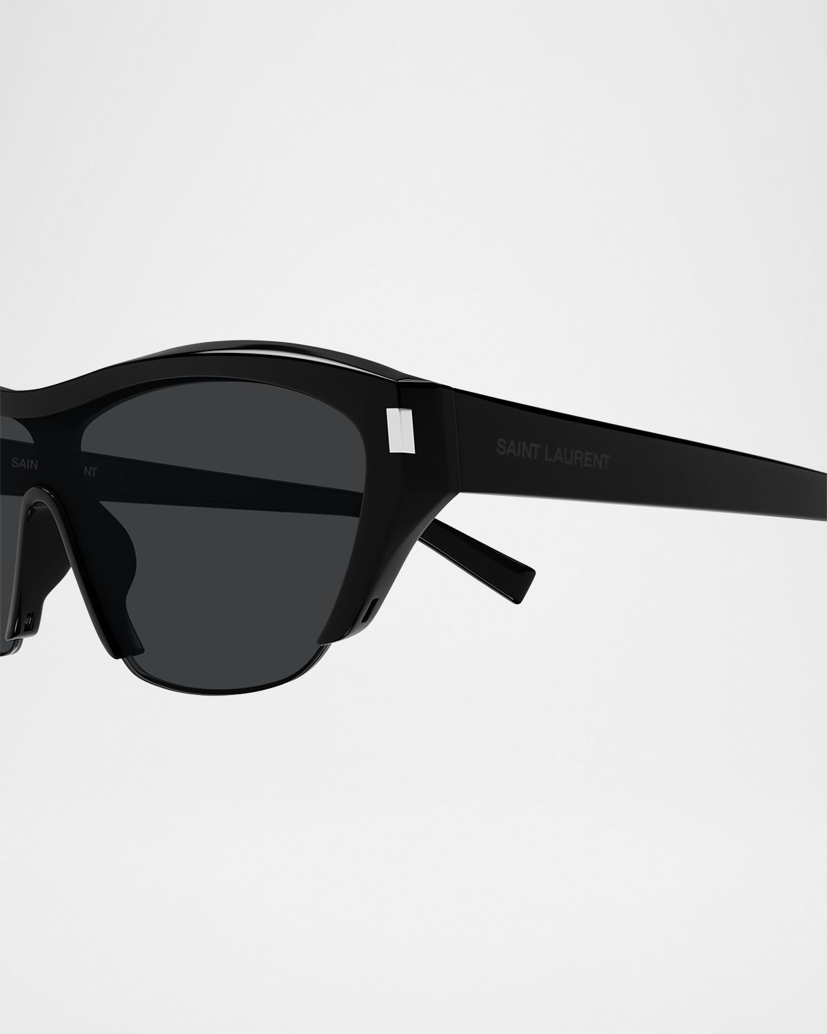 Saint Laurent Recycled Acetate Shield Sunglasses