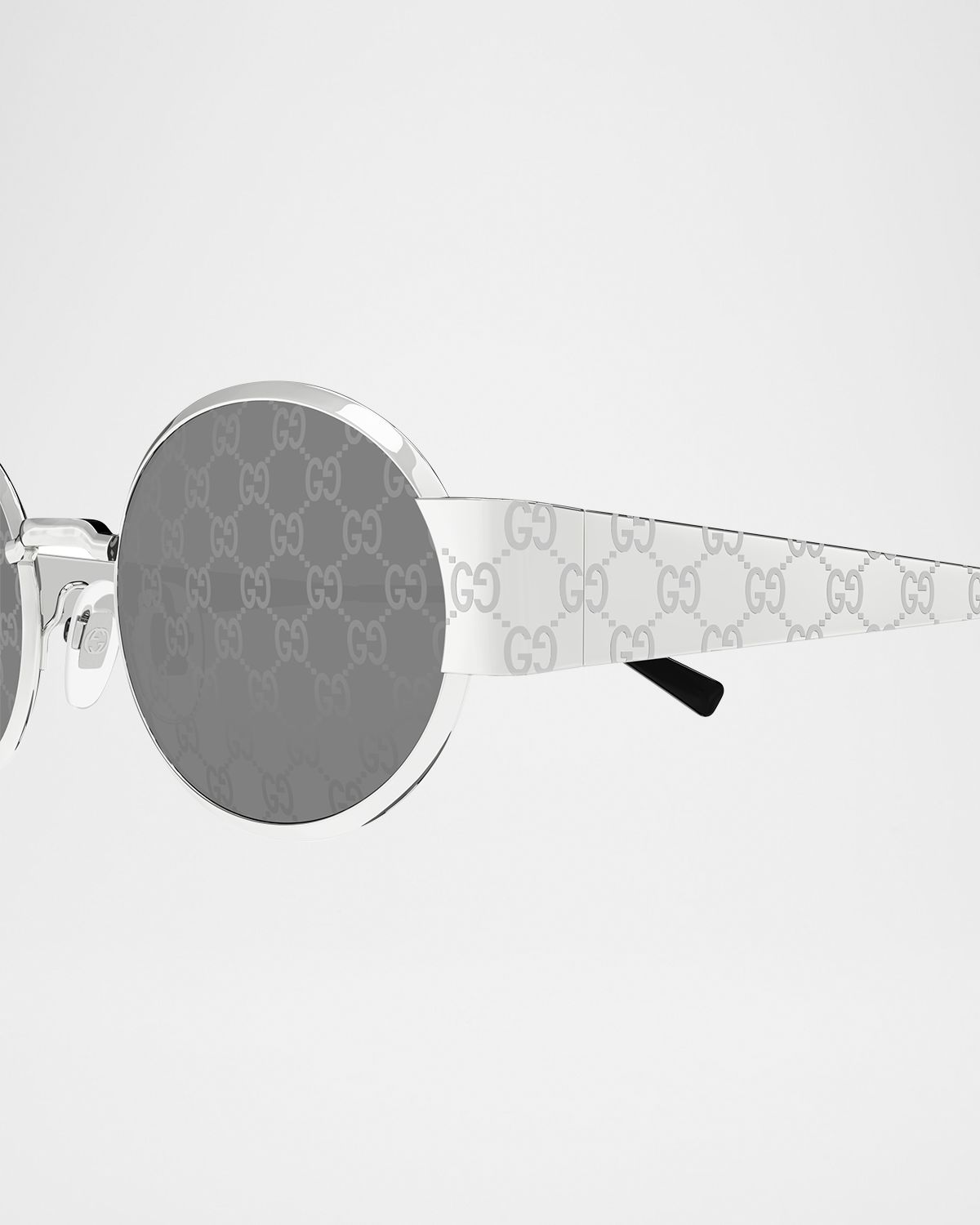 Gucci Monogram Round Sunglasses