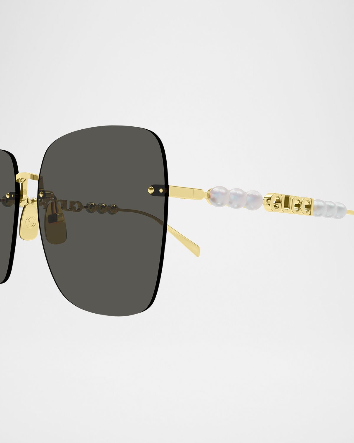 Gucci Metal Rectangle Sunglasses