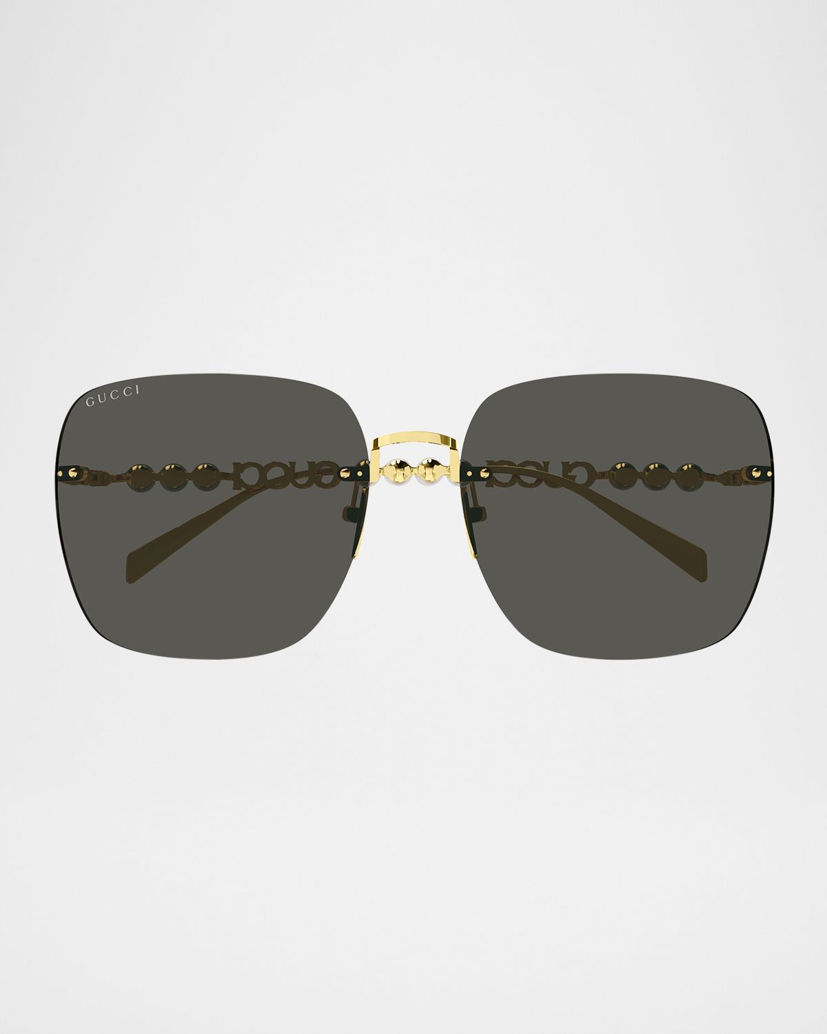 Gucci Metal Rectangle Sunglasses