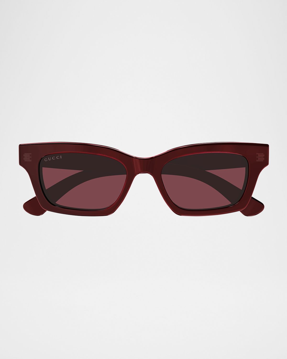 Gucci Logo Rectangular Cat-Eye Sunglasses