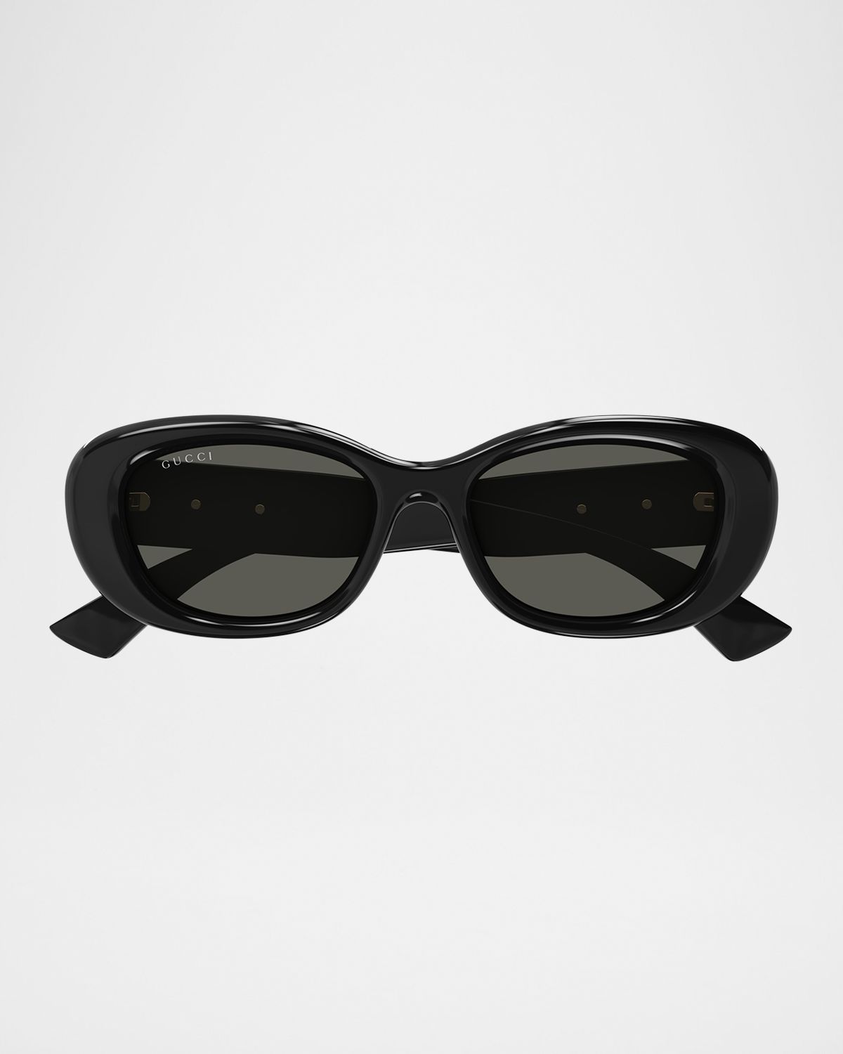 Gucci GG Logo Oval Plastic Sunglasses