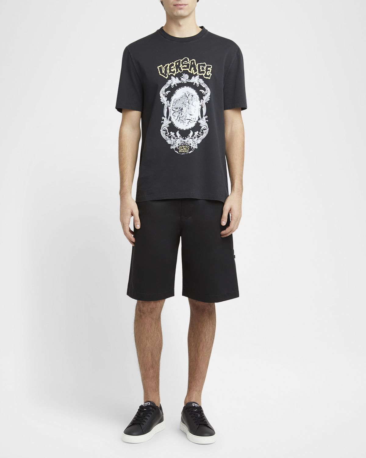 Versace Men 's Medusa Gabardine Shorts