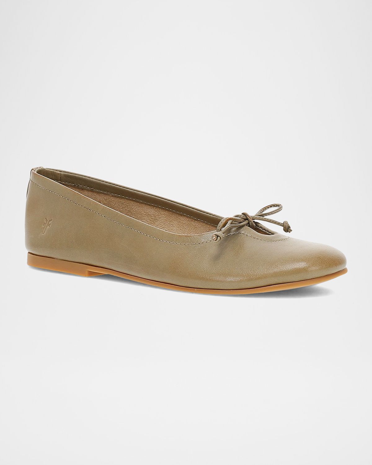 Frye Emma Leather Bow Ballerina Flats