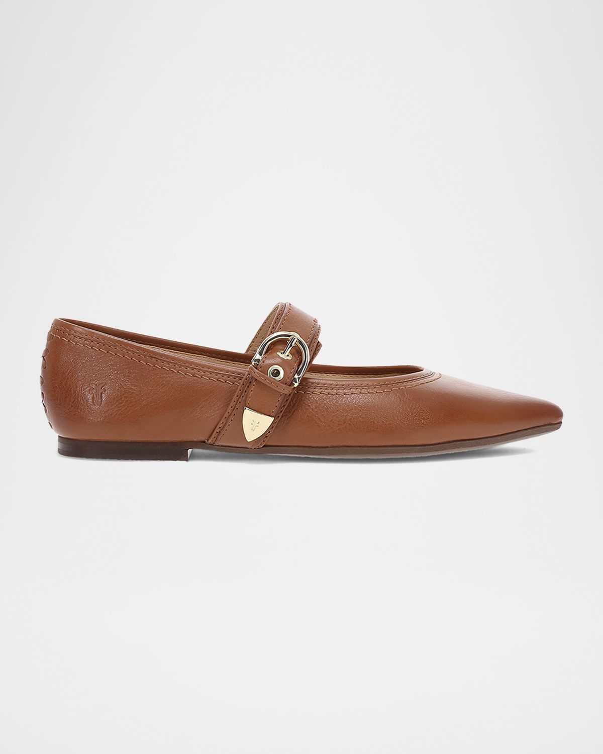 Frye Heather Leather Mary Jane Ballerina Flats