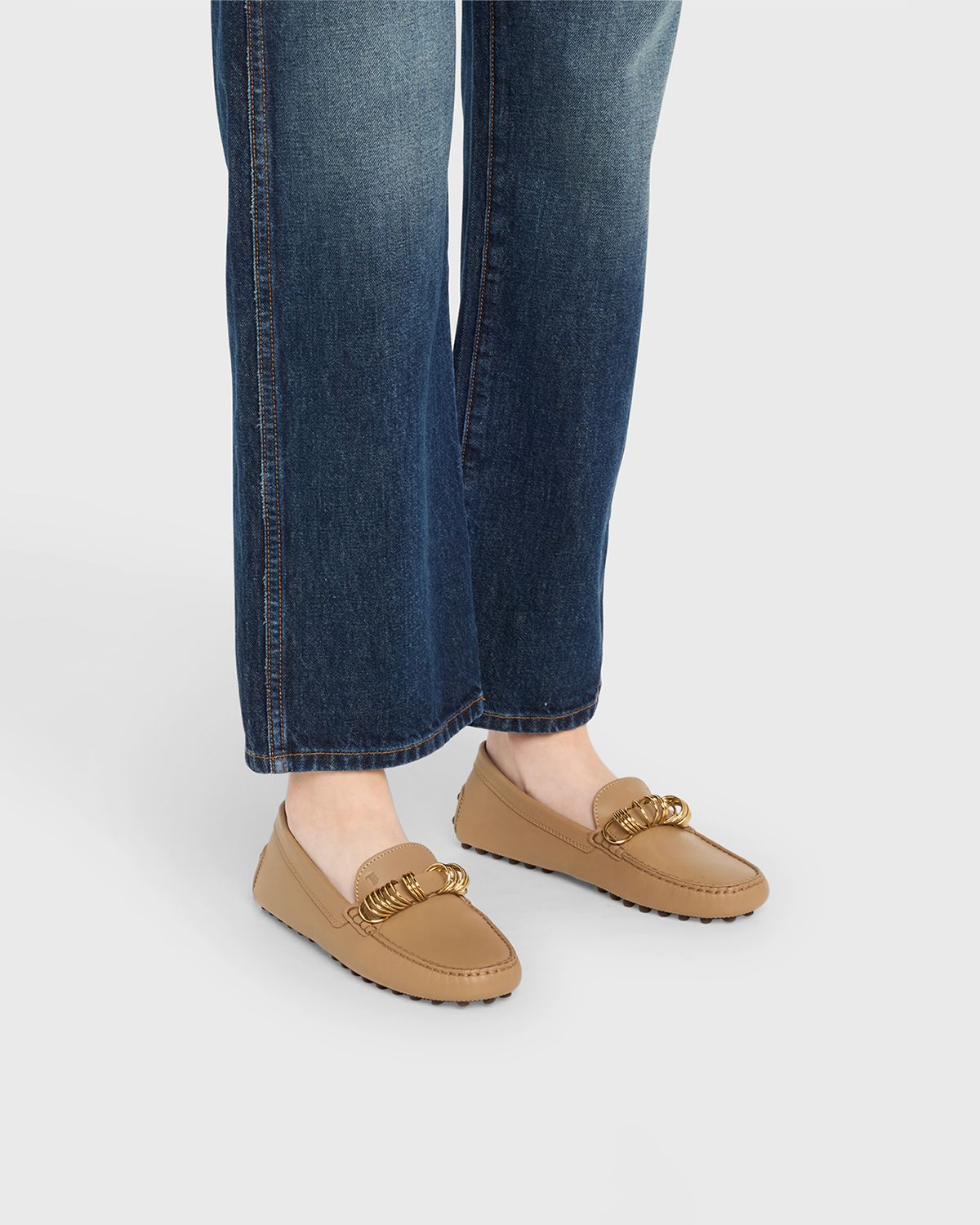 Tod 's Gommino Calfskin Rings Driver Loafers